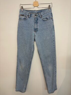Vintage 90s Calvin Klein Light Blue High-Rise Straight Leg Jeans